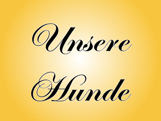 Unsere Hunde